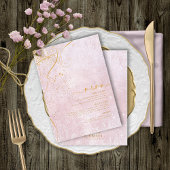 Fine Lines Gold Abstract Wedding Menu V1 Mv ID867