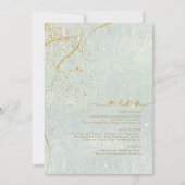 Fine Lines Gold Abstract Wedding Menu V1 Sg ID867 (Voorkant)