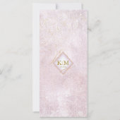 Fine Lines Gold Abstract Wedding Menu V2 Mv ID867 (Achterkant)