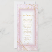 Fine Lines Gold Abstract Wedding Menu V2 Mv ID867 (Voorkant)