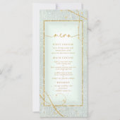 Fine Lines Gold Abstract Wedding Menu V2 Sg ID867 (Voorkant)