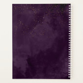 Fine Lines Gold Abstract Wedding Plum ID867 Planner (Achterkant)