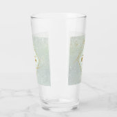 Fine Lines Gold Abstract Wedding Sage Green ID867 Glas (Links)