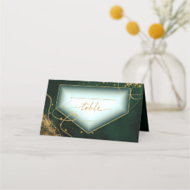 Fine Lines Gold Abstract Wedding Table Gr ID867 Plaatskaartje
