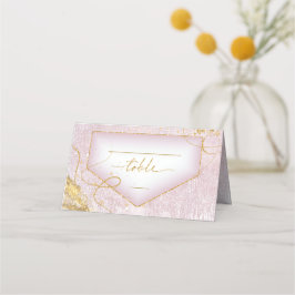 Fine Lines Gold Abstract Wedding Table Mv ID867 Plaatskaartje