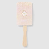 Fine Lines Gold Abstract Wedding V1 Blush ID867 Handwaaier (Voorkant)