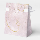 Fine Lines Gold Abstract Wedding V1 Mauve ID867 Bedankdoosjes (Achterkant)