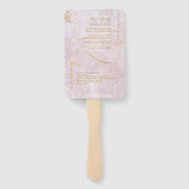 Fine Lines Gold Abstract Wedding V1 Mauve ID867 Handwaaier (Achterkant)