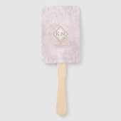 Fine Lines Gold Abstract Wedding V1 Mauve ID867 Handwaaier (Voorkant)