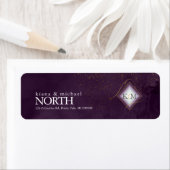 Fine Lines Gold Abstract Wedding V1 Plum ID867 Etiket (Insitu)