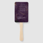 Fine Lines Gold Abstract Wedding V1 Plum ID867 Handwaaier (Achterkant)