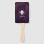 Fine Lines Gold Abstract Wedding V1 Plum ID867 Handwaaier (Voorkant)