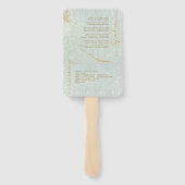 Fine Lines Gold Abstract Wedding V1 Sage ID867 Handwaaier (Achterkant)