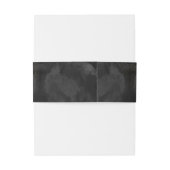 Fine Lines Gold Abstract Wedding V2 Black ID867 Uitnodigingen Wikkel (Achterkant Voorbeeld)