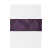 Fine Lines Gold Abstract Wedding V2 Plum ID867 Uitnodigingen Wikkel (Achterkant Voorbeeld)