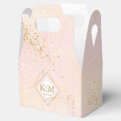 Fine Lines Gold Abstract Wedding V3 Blush ID867 Bedankdoosjes (Geopend)