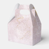 Fine Lines Gold Abstract Wedding V3 Mauve ID867 Bedankdoosjes (Achterkant)