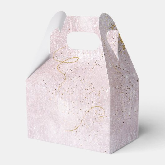 Fine Lines Gold Abstract Wedding V3 Mauve ID867 Bedankdoosjes (Achterkant)