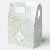 Fine Lines Gold Abstract Wedding V3 Sage ID867 Bedankdoosjes (Geopend)