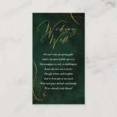 Fine Lines Gold Abstract Wishing Well Green ID867 Informatiekaartje (Voorkant)