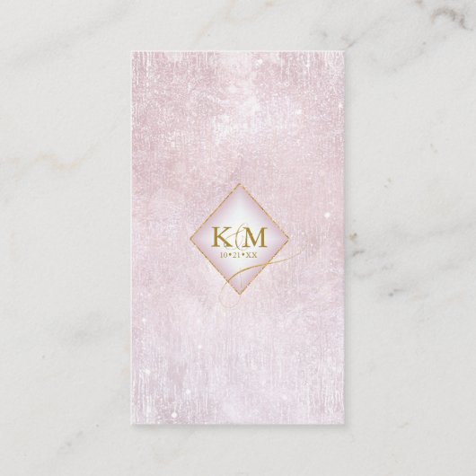 Fine Lines Gold Abstract Wishing Well Mauve ID867 Informatiekaartje (Achterkant)