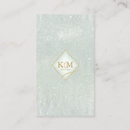 Fine Lines Gold Abstract Wishing Well Sage ID867 Informatiekaartje