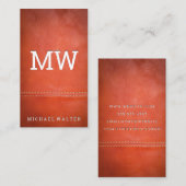 Fine Luxury Leather | Dubbel onderschrift Visitekaartje (Voorkant / Achterkant)