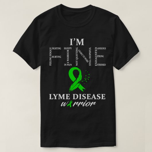 Fine Lyme Disease Warrior T-shirt (Design voorkant)
