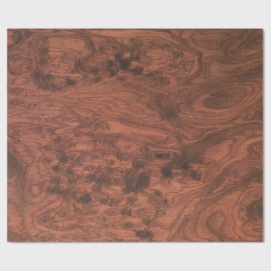 Fine Mahogany Veneer Print Cadeaupapier (Vlak)
