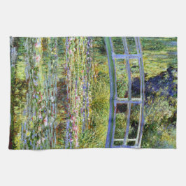 Fine Monet Japanse Bridge & Water-Lily Pond Theedoek