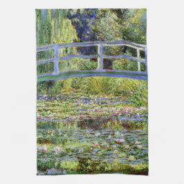 Fine Monet Japanse Bridge & Water-Lily Pond Theedoek