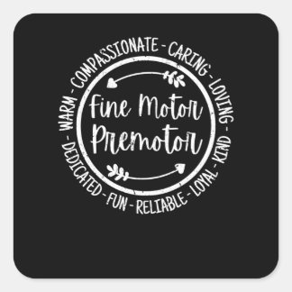 Fine Motor Premotory Occupational Therapist Vierkante Sticker
