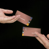 Fine Multicolor Classic lateral Stripes Visitekaartje