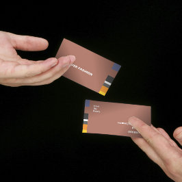 Fine Multicolor Classic lateral Stripes Visitekaartje