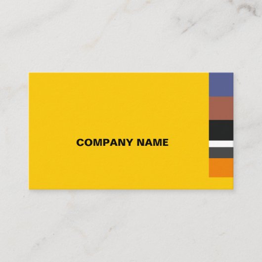 Fine Multicolor Classic lateral Stripes Visitekaartje (Voorkant)