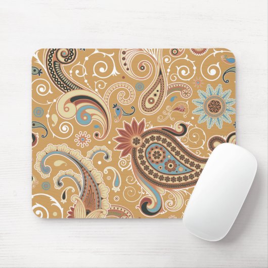 Fine Paisley Cool Cute Girly Retro Mode Muismat (Met muis)