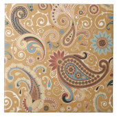 Fine Paisley Cool Cute Girly Retro Mode Tegeltje (Voorkant)
