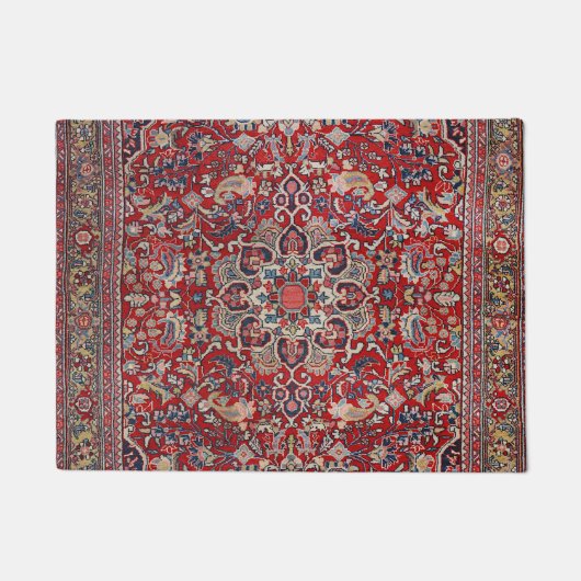 Fine Persia Bijar Red Blue Yellow  Deurmat (Voorkant)