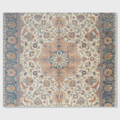 Fine Persia Tabriz Blue Rust Oranje  Cadeaupapier (Vlak)