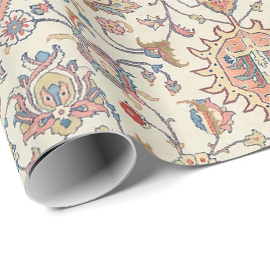 Fine Persia Tabriz Blue Rust Oranje  Cadeaupapier (Rol Hoek)