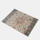 Fine Persia Tabriz Blue Rust Oranje Deurmat (Schuin)