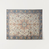 Fine Persia Tabriz Blue Rust Oranje Wandkleed (Voorkant (horizontaal))