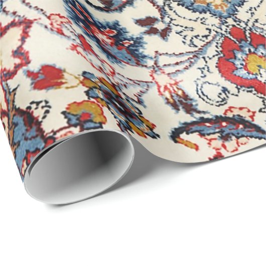 Fine Persian Baby Blue Tan Cadeaupapier (Rol Hoek)