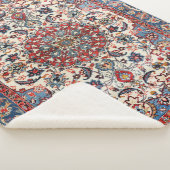 Fine Persian Baby Blue Tan  Sherpa Deken (3/4)