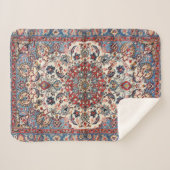 Fine Persian Baby Blue Tan  Sherpa Deken (Voorkant (horizontaal))