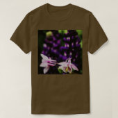 Fine Random Mosaic Lupin en Aquilegia AC163 T-shirt (Design voorkant)
