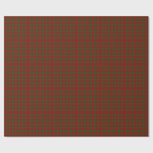 Fine Red en Green Gingham Pattern Blokken Cadeaupapier (Vlak)