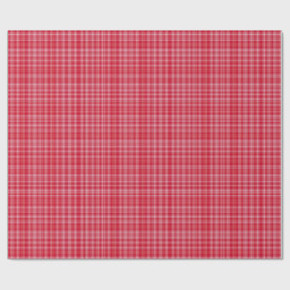 Fine Ruby Plaid Cadeaupapier