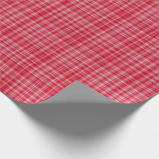 Fine Ruby Plaid Cadeaupapier (Hoek)