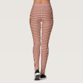 Fine Salmon Monochrome Small Rhombus Pattern Leggings (Achterkant)